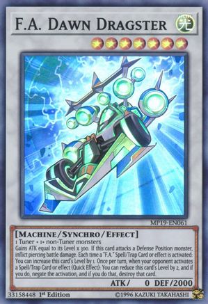 F.A. Dawn Dragster [MP19-EN061] Super Rare