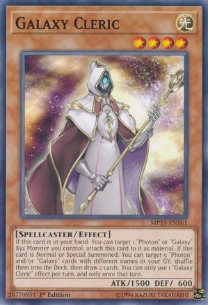 Galaxy Cleric [MP19-EN161] Common - Yu-Gi-Oh! - Card Brawlers | Quebec | Canada |