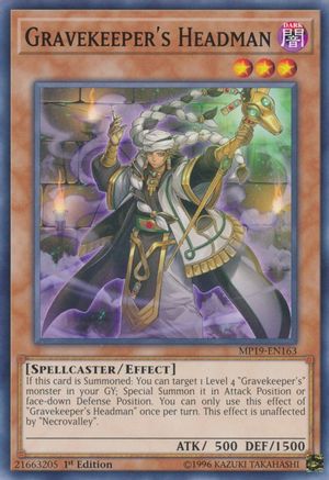 Gravekeeper's Headman [MP19-EN163] Common - Yu-Gi-Oh! - Card Brawlers | Quebec | Canada |