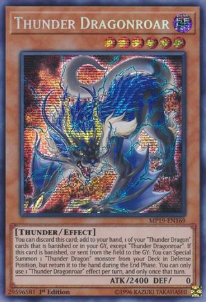 Thunder Dragonroar [MP19-EN169] Prismatic Secret Rare - Yu-Gi-Oh! - Card Brawlers | Quebec | Canada |