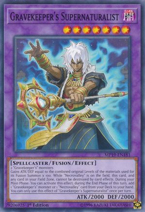 Gravekeeper's Supernaturalist [MP19-EN181] Common - Yu-Gi-Oh! - Card Brawlers | Quebec | Canada |