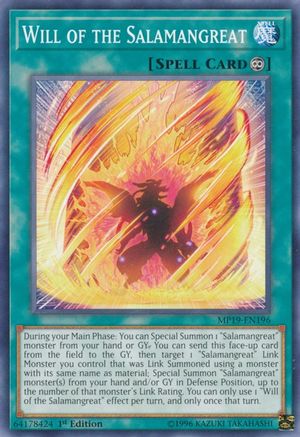 Will of the Salamangreat [MP19-EN196] Common - Yu-Gi-Oh! - Card Brawlers | Quebec | Canada |