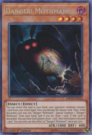 Danger! Mothman! [MP19-EN219] Prismatic Secret Rare - Yu-Gi-Oh! - Card Brawlers | Quebec | Canada |