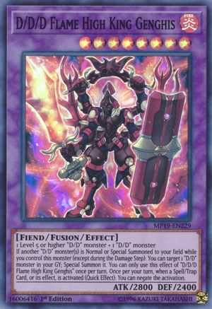 D/D/D Flame High King Genghis [MP19-EN229] Super Rare - Yu-Gi-Oh! - Card Brawlers | Quebec | Canada |
