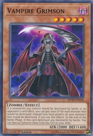 Vampire Grimson [MP19-EN236] Common - Yu-Gi-Oh! - Card Brawlers | Quebec | Canada |