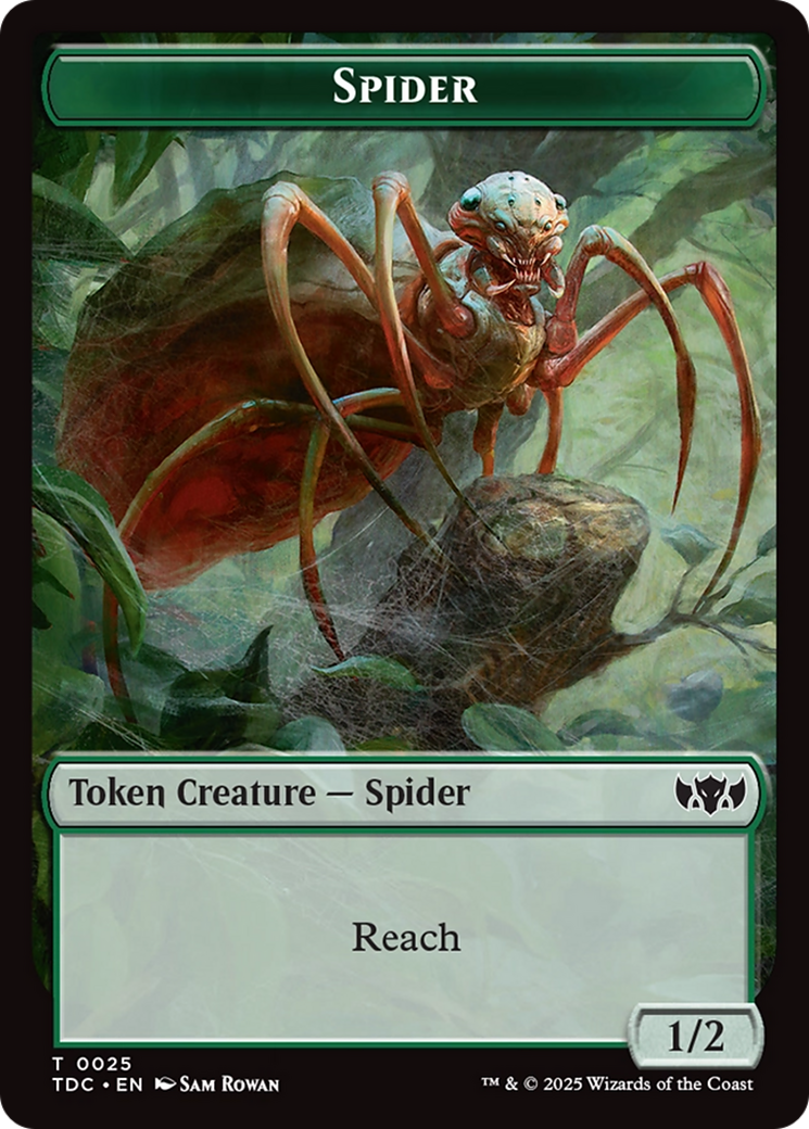 Spider // Bird Double-Sided Token [Tarkir: Dragonstorm Commander Tokens] - Magic: The Gathering - Card Brawlers | Quebec | Canada |