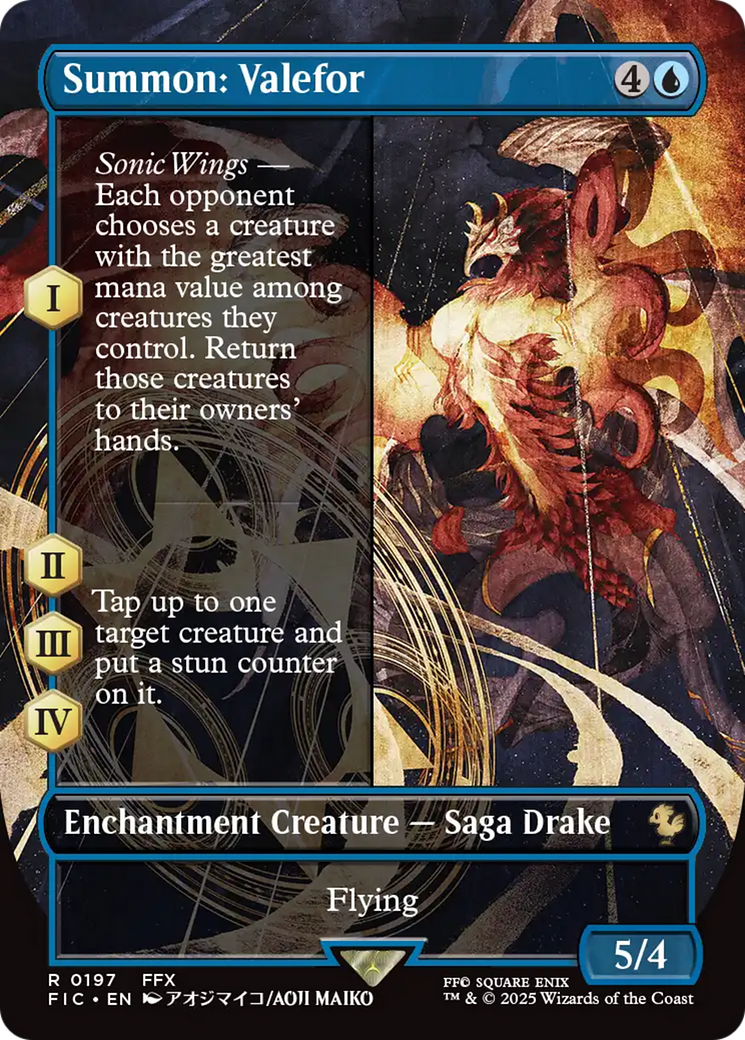 Summon: Valefor (Borderless) [FINAL FANTASY Commander] - Magic: The Gathering - Card Brawlers | Quebec | Canada |