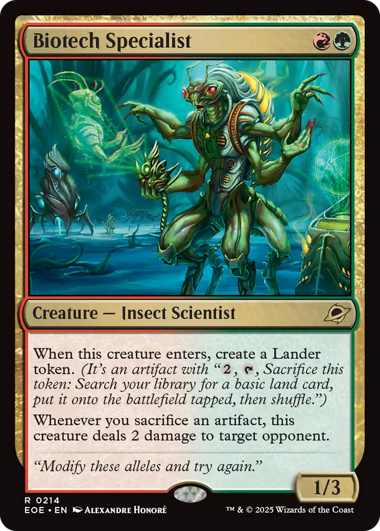 Biotech Specialist [Edge of Eternities] - Magic: The Gathering - Card Brawlers | Quebec | Canada |