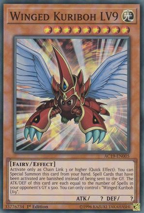 Winged Kuriboh LV9 [AC19-EN005] Super Rare - Yu-Gi-Oh! - Card Brawlers | Quebec | Canada |