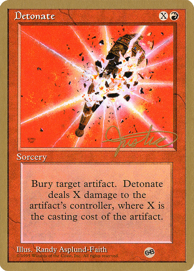 Detonate (Mark Justice) (SB) [Pro Tour Collector Set] - Magic: The Gathering - Card Brawlers | Quebec | Canada |