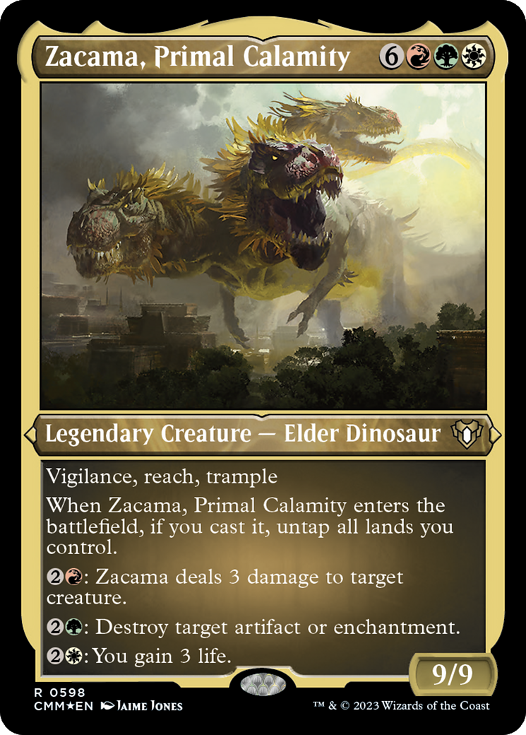 Zacama, Primal Calamity (Foil Etched) [Commander Masters] - Magic: The Gathering - Card Brawlers | Quebec | Canada |