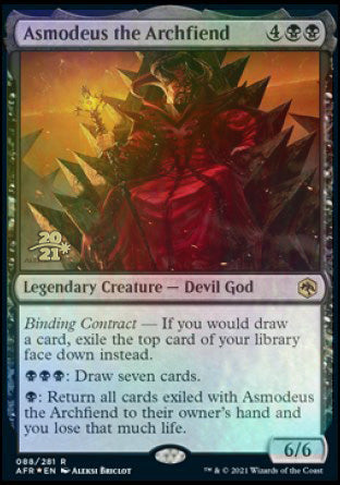 Asmodeus the Archfiend [Dungeons & Dragons: Adventures in the Forgotten Realms Prerelease Promos] - Magic: The Gathering - Card Brawlers | Quebec | Canada |