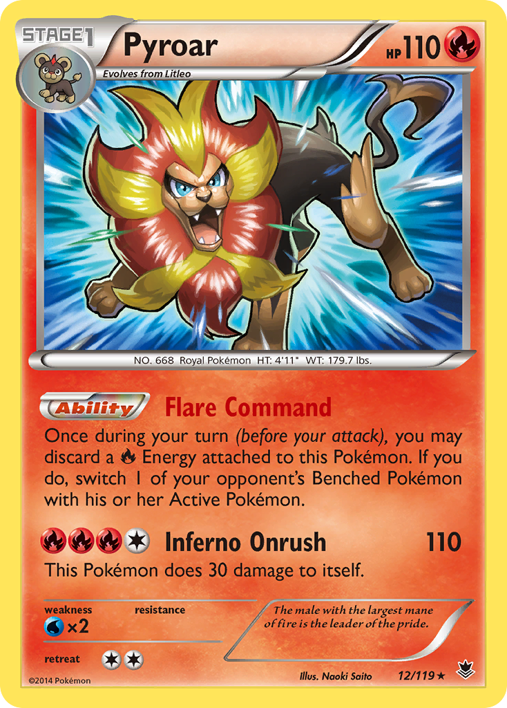 Pyroar (12/119) [XY: Phantom Forces] - Pokémon - Card Brawlers | Quebec | Canada |