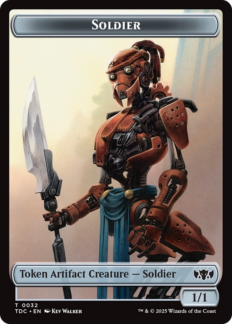 Solider (0032) // Copy Double-Sided Token [Tarkir: Dragonstorm Commander Tokens] - Magic: The Gathering - Card Brawlers | Quebec | Canada |