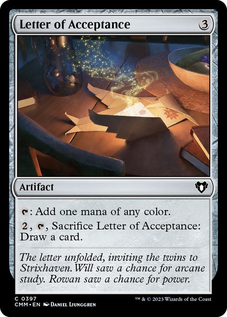 Letter of Acceptance [Commander Masters] - Magic: The Gathering - Card Brawlers | Quebec | Canada |