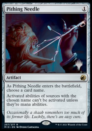 Pithing Needle (Promo Pack) [Innistrad: Midnight Hunt Promos] - Magic: The Gathering - Card Brawlers | Quebec | Canada |