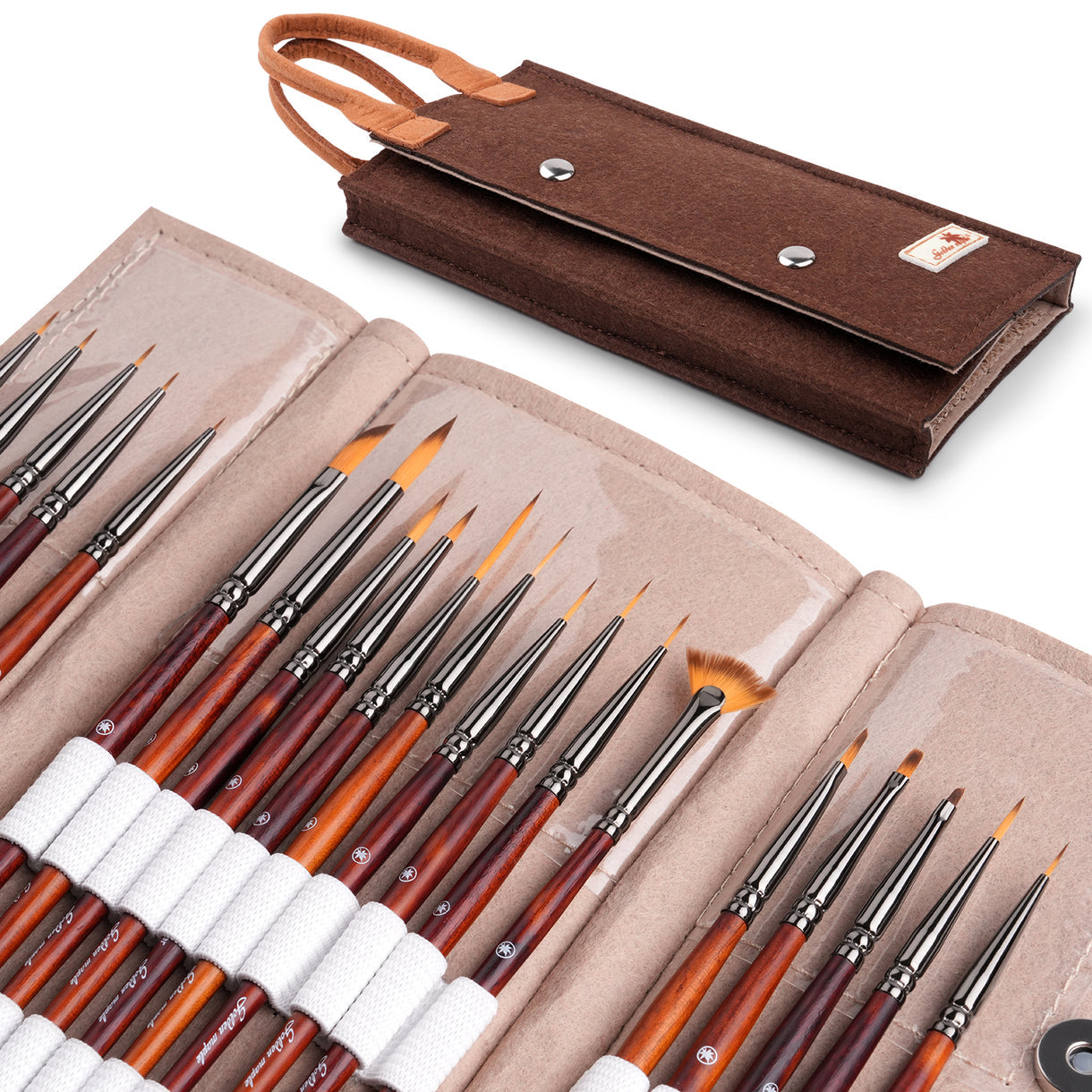 Golden Maple - Paint Brush Set - Micro Detail 20pcs
