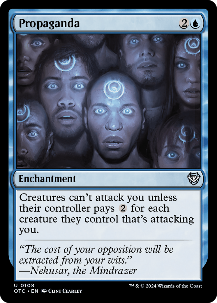 Propaganda [Outlaws of Thunder Junction Commander] - Magic: The Gathering - Card Brawlers | Quebec | Canada |