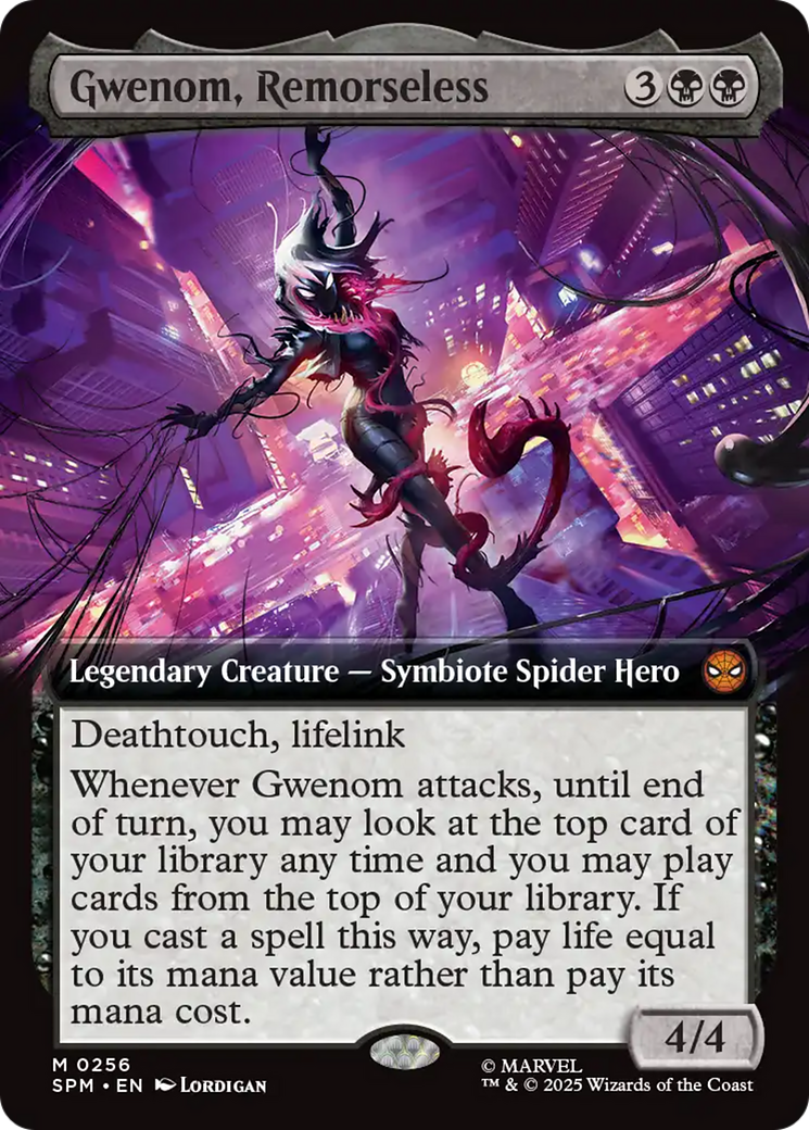 Gwenom, Remorseless (Extended Art) [Marvel's Spider-Man] - Magic: The Gathering - Card Brawlers | Quebec | Canada |