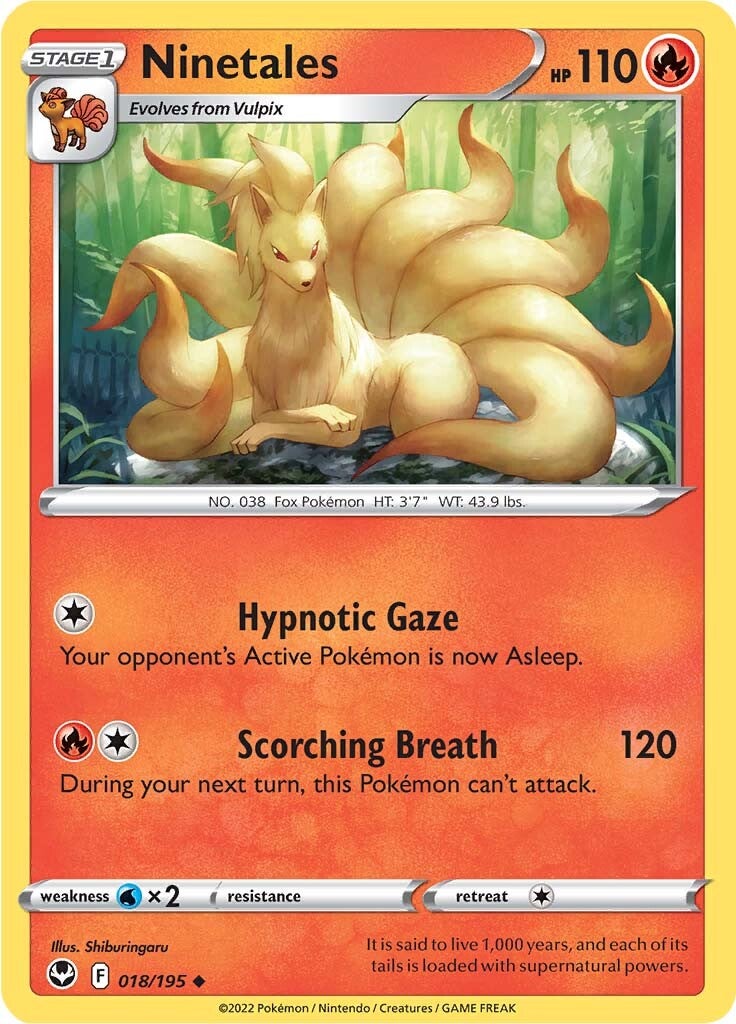 Ninetales (018/195) [Sword & Shield: Silver Tempest] - Pokémon - Card Brawlers | Quebec | Canada |