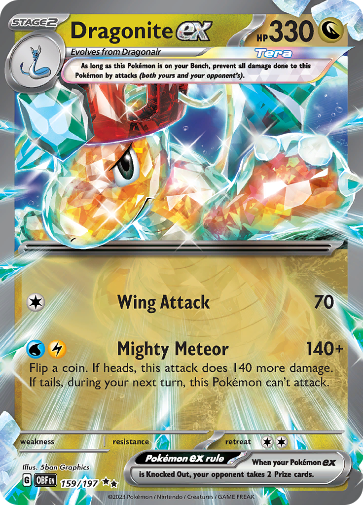 Dragonite ex (159/197) [Scarlet & Violet: Obsidian Flames] - Pokémon - Card Brawlers | Quebec | Canada |