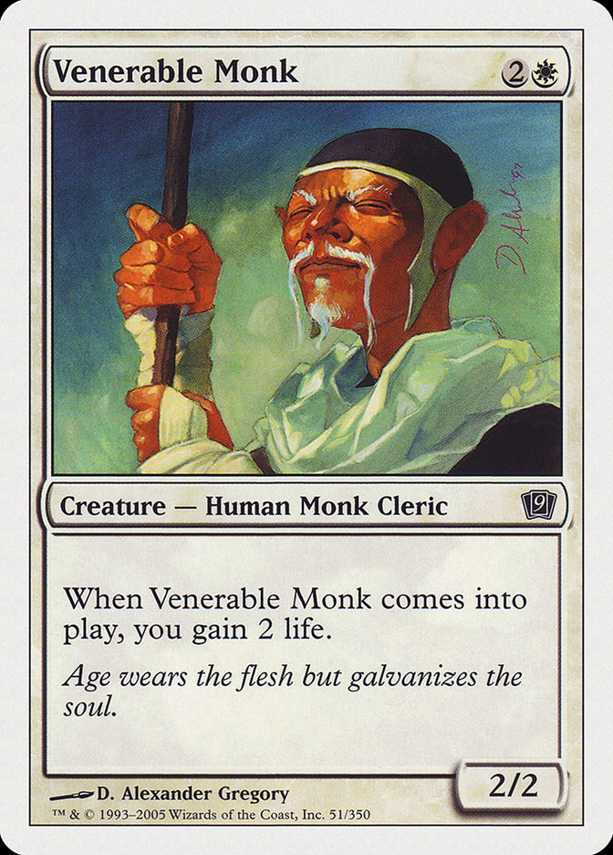 Venerable Monk [Ninth Edition] - Magic: The Gathering - Card Brawlers | Quebec | Canada |