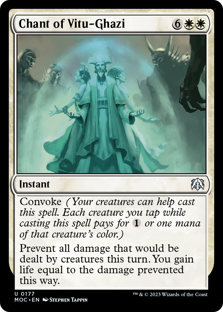 Chant of Vitu-Ghazi [March of the Machine Commander] - Magic: The Gathering - Card Brawlers | Quebec | Canada |