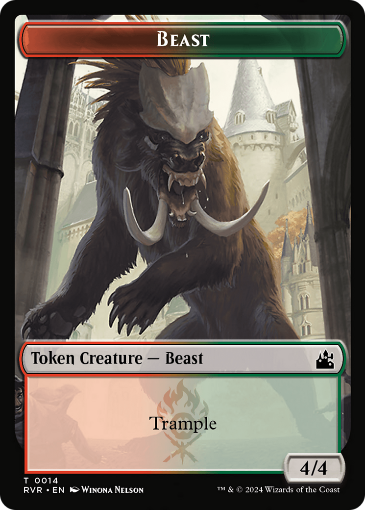 Goblin (0008) // Beast Double-Sided Token [Ravnica Remastered Tokens] - Magic: The Gathering - Card Brawlers | Quebec | Canada |