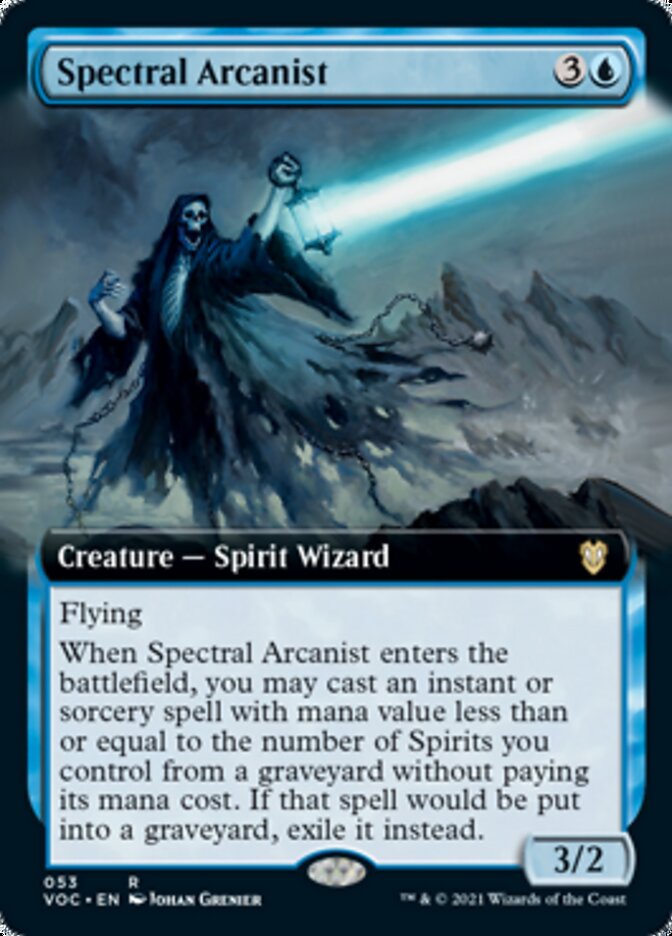 Spectral Arcanist (Extended Art) [Innistrad: Crimson Vow Commander] - Magic: The Gathering - Card Brawlers | Quebec | Canada |