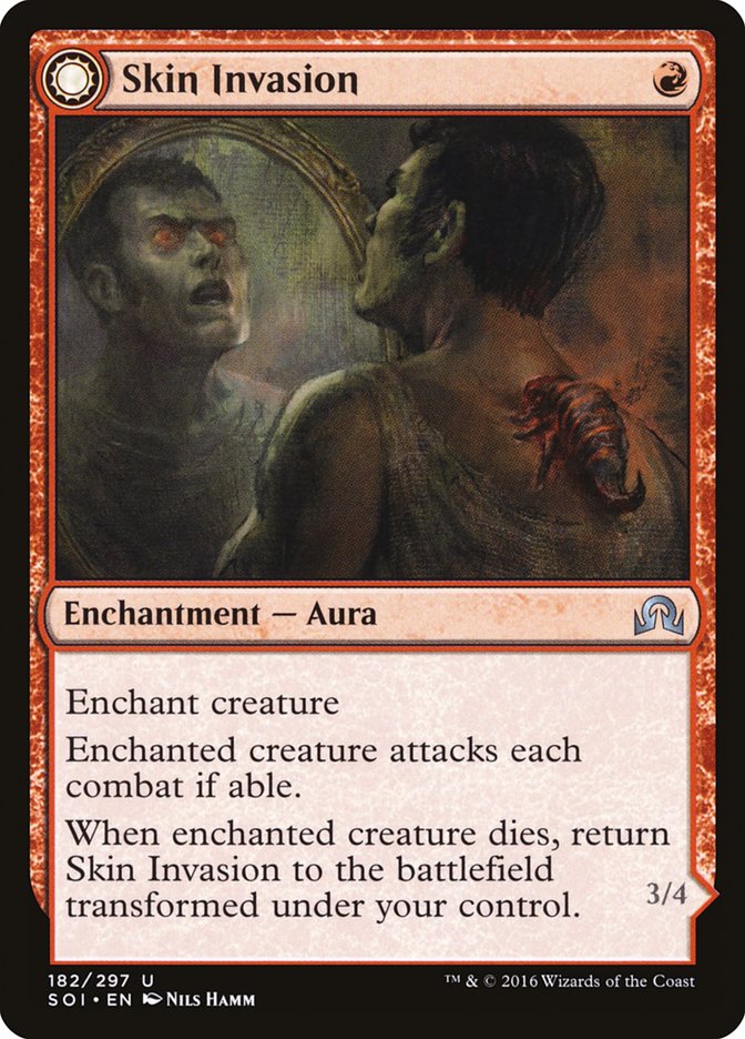 Skin Invasion // Skin Shedder [Shadows over Innistrad] - Magic: The Gathering - Card Brawlers | Quebec | Canada |