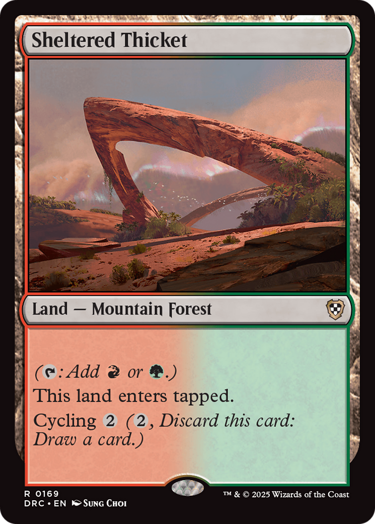 Sheltered Thicket [Aetherdrift Commander] - Magic: The Gathering - Card Brawlers | Quebec | Canada |