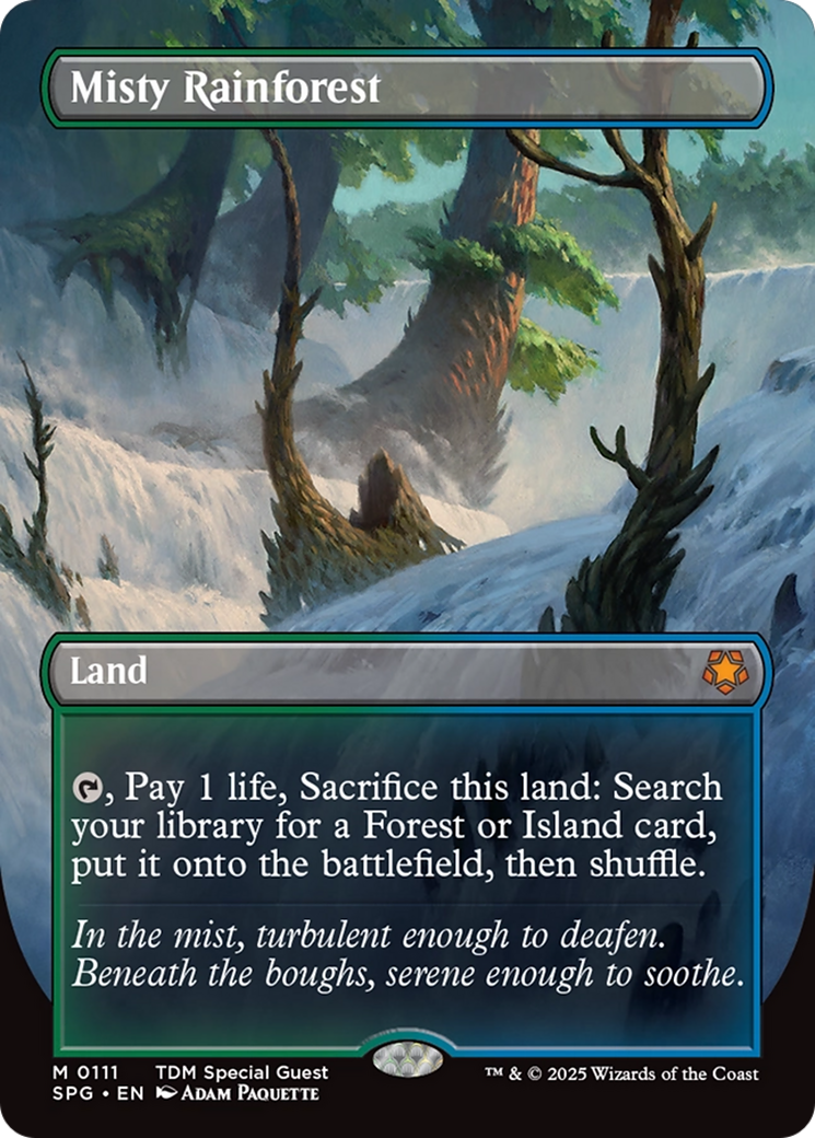 Misty Rainforest (Borderless) [Tarkir: Dragonstorm Special Guests] - Magic: The Gathering - Card Brawlers | Quebec | Canada |