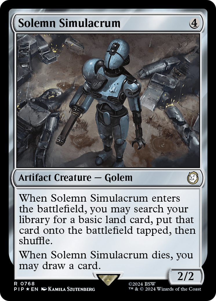 Solemn Simulacrum (Surge Foil) [Fallout] - Magic: The Gathering - Card Brawlers | Quebec | Canada |