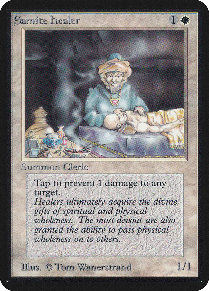 Samite Healer [Alpha Edition] - Magic: The Gathering - Card Brawlers | Quebec | Canada |