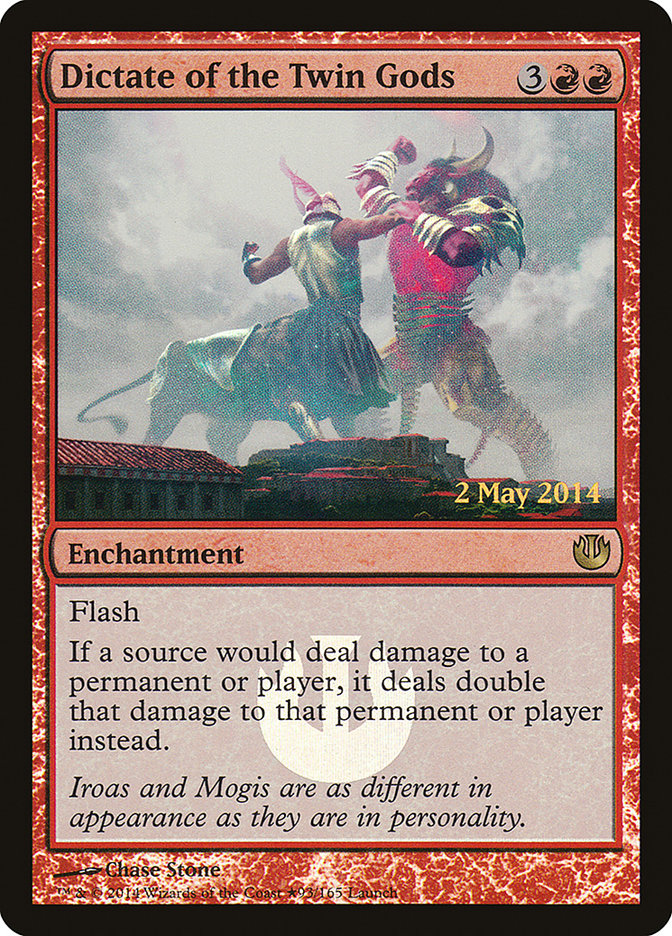 Dictate of the Twin Gods (Launch) [Journey into Nyx Promos] - Magic: The Gathering - Card Brawlers | Quebec | Canada |
