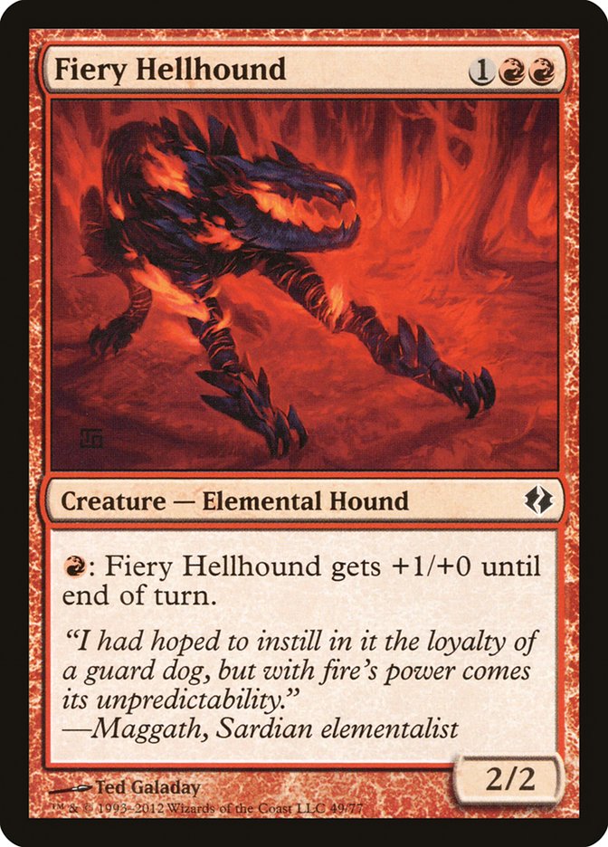 Fiery Hellhound [Duel Decks: Venser vs. Koth] - Magic: The Gathering - Card Brawlers | Quebec | Canada |