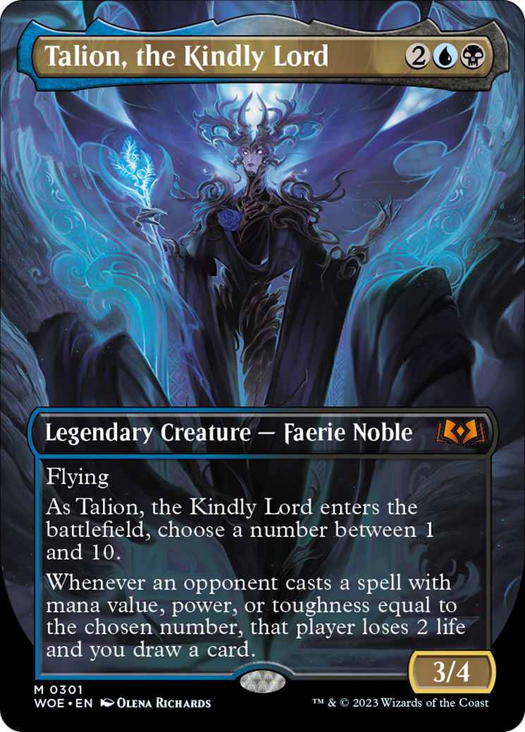 Talion, the Kindly Lord (Borderless Alternate Art) [Wilds of Eldraine] - Magic: The Gathering - Card Brawlers | Quebec | Canada |