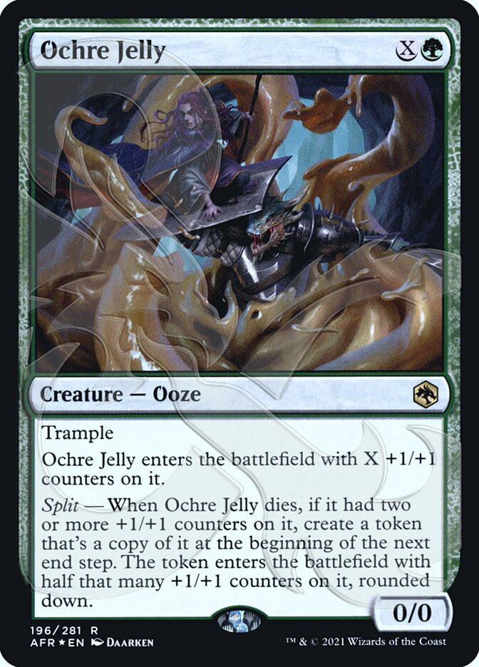 Ochre Jelly (Ampersand Promo) [Dungeons & Dragons: Adventures in the Forgotten Realms Promos] - Magic: The Gathering - Card Brawlers | Quebec | Canada |