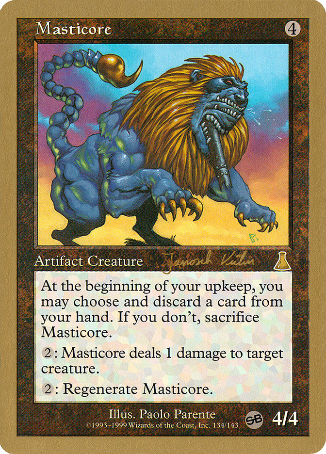 Masticore (Janosch Kuhn) (SB) [World Championship Decks 2000] - Magic: The Gathering - Card Brawlers | Quebec | Canada |
