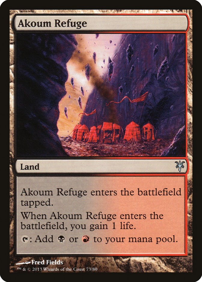 Akoum Refuge [Duel Decks: Sorin vs. Tibalt] - Magic: The Gathering - Card Brawlers | Quebec | Canada |