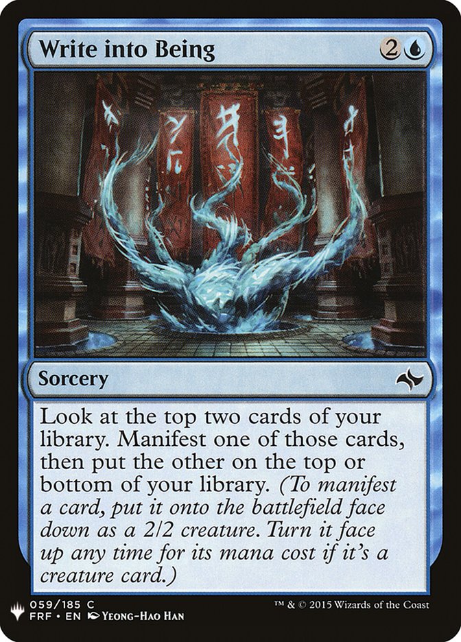Write into Being [Mystery Booster] - Magic: The Gathering - Card Brawlers | Quebec | Canada |
