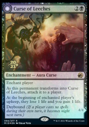 Curse of Leeches // Leeching Lurker [Innistrad: Midnight Hunt Prerelease Promos] - Magic: The Gathering - Card Brawlers | Quebec | Canada |