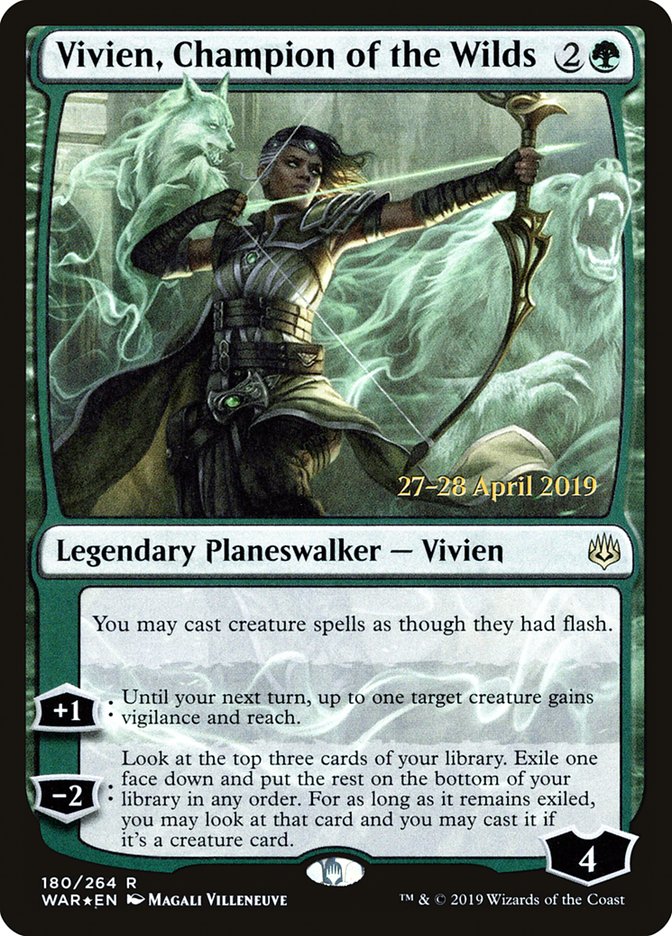 Vivien, Champion of the Wilds [War of the Spark Prerelease Promos] - Magic: The Gathering - Card Brawlers | Quebec | Canada |