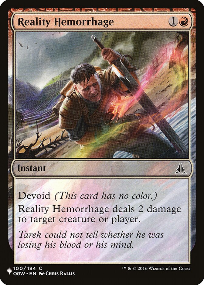 Reality Hemorrhage [The List] - Magic: The Gathering - Card Brawlers | Quebec | Canada |