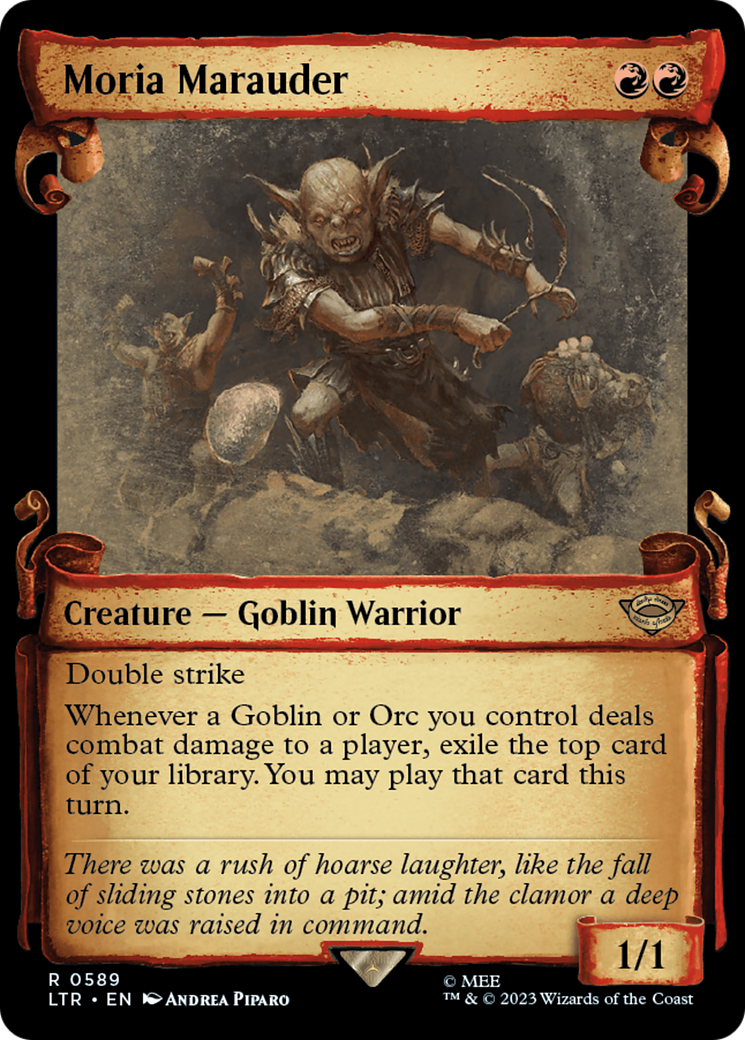 Moria Marauder [The Lord of the Rings: Tales of Middle-Earth Showcase Scrolls] - Magic: The Gathering - Card Brawlers | Quebec | Canada |