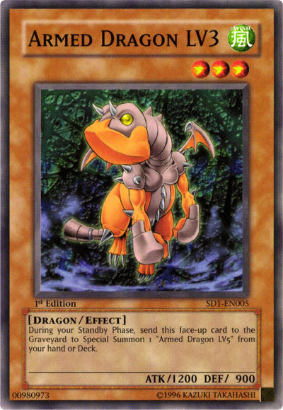 Armed Dragon LV3 [SD1-EN005] Common - Yu-Gi-Oh! - Card Brawlers | Quebec | Canada |