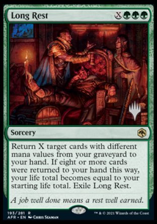 Long Rest (Promo Pack) [Dungeons & Dragons: Adventures in the Forgotten Realms Promos] - Magic: The Gathering - Card Brawlers | Quebec | Canada |