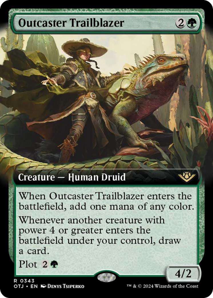 Outcaster Trailblazer (Extended Art) [Outlaws of Thunder Junction] - Magic: The Gathering - Card Brawlers | Quebec | Canada |