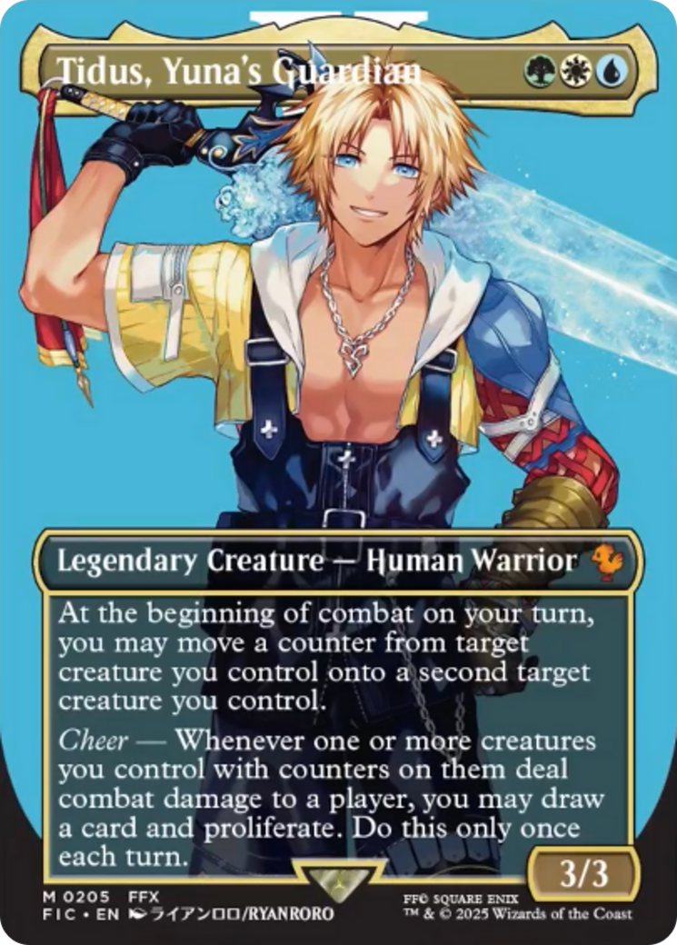Tidus, Yuna's Guardian (Borderless) [FINAL FANTASY Commander] - Magic: The Gathering - Card Brawlers | Quebec | Canada |