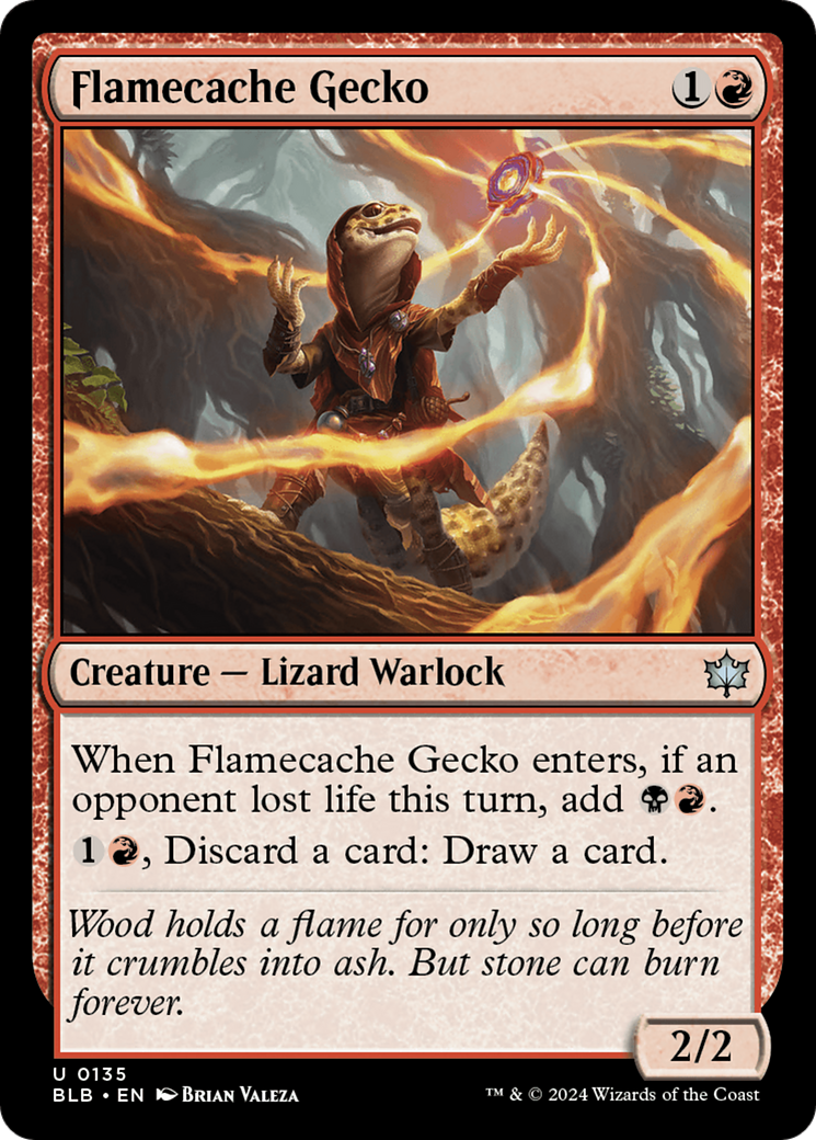 Flamecache Gecko [Bloomburrow] - Magic: The Gathering - Card Brawlers | Quebec | Canada |